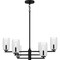 Quoizel Cunningham Chandelier 6 Lights Matte Black CUN5026MBK - alternate 4
